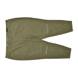 Lane Bryant Women's Mid Rise Skinny Green Plus Size 26 Cotton Blend Solid NEW